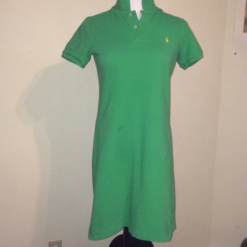 Green polo dress